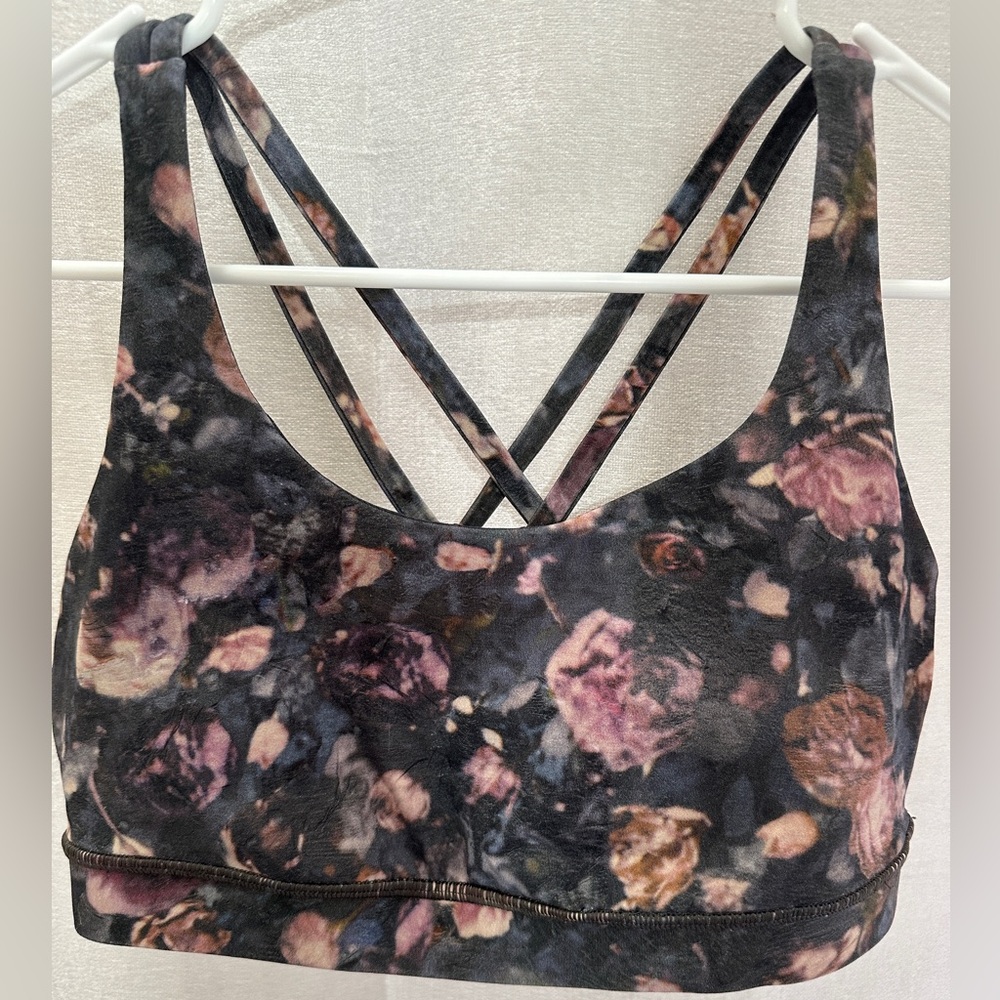 Lululemon Energy Bra | Frosted Rose Multi | Size 10